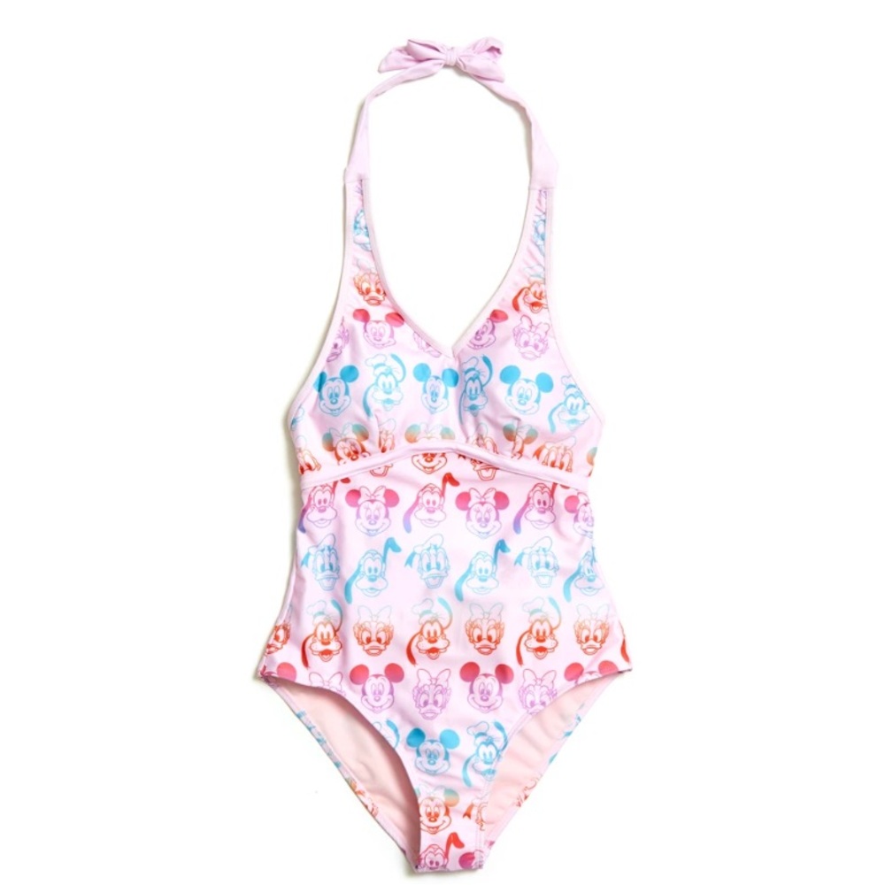 Disney Mickey and friends ladies halter swimsuit size large